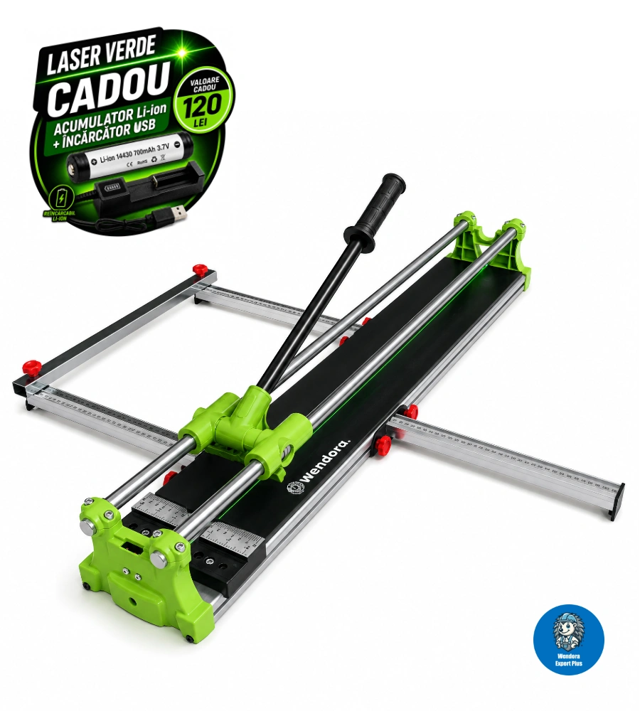 Mașină manuală de tăiat gresie Wendora Air 1200 mm, 12,4 kg
